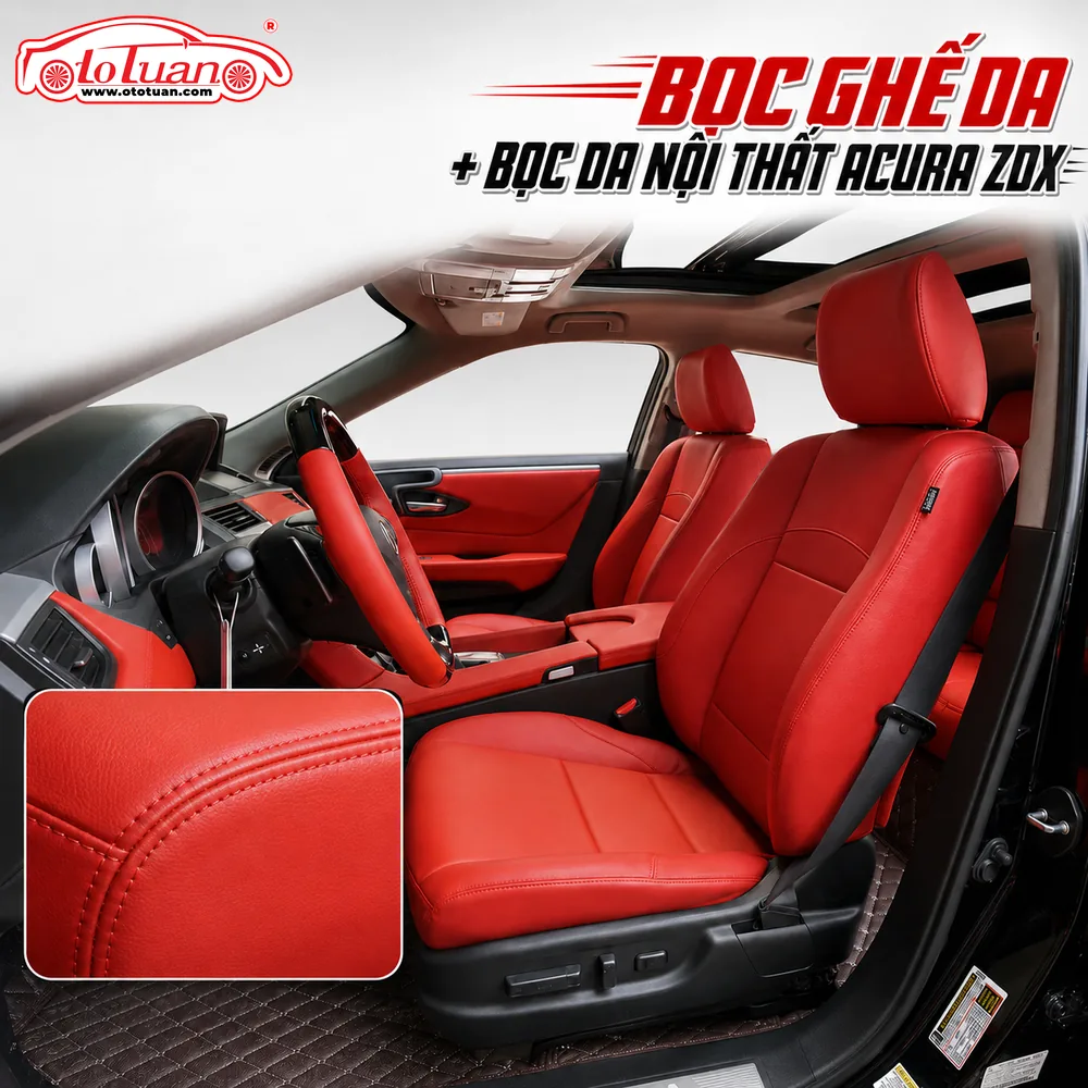 Bọc ghế da + bọc da nội thất Acura ZDX Bọc ghế da + bọc da nội thất Acura ZDX