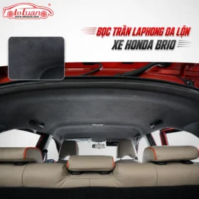 Bọc trần laphong da lộn xe Honda Brio