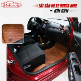 Lót sàn 5D xe Honda Brio - kín sàn