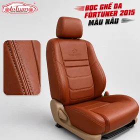 Bọc ghế da Fortuner 2015 màu nâu