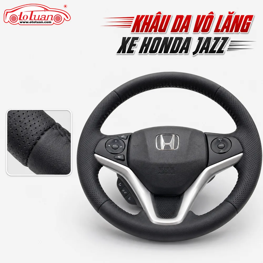 Khâu da vô lăng xe Honda Jazz Khâu da vô lăng xe Honda Jazz