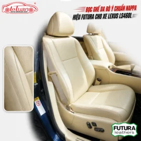Bọc ghế da bò Ý chuẩn Nappa hiệu FUTURA cho xe LEXUS LS460L
