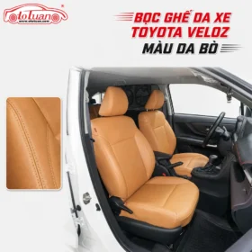 Bọc ghế da xe Toyota Veloz màu da bò