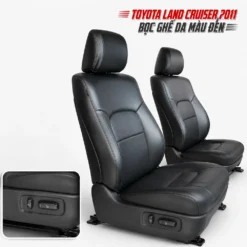 Toyota Land Cruiser 2011 bọc ghế da màu đen