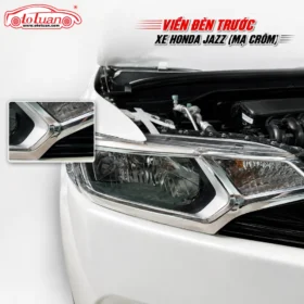 Viền đen trước xe Honda Jazz (Mạ Crôm)