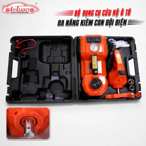Bộ dụng cụ cứu hộ ô tô đa năng kiêm con đội điện