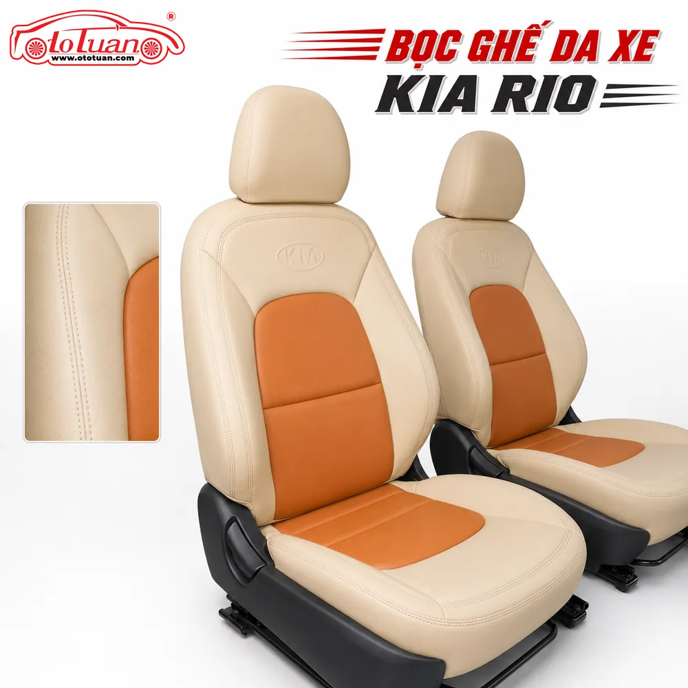 Bọc ghế da xe Kia Rio Bọc ghế da xe Kia Rio