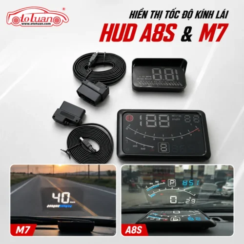 Hiển thị tốc độ kính lái - HUD A8S và M7