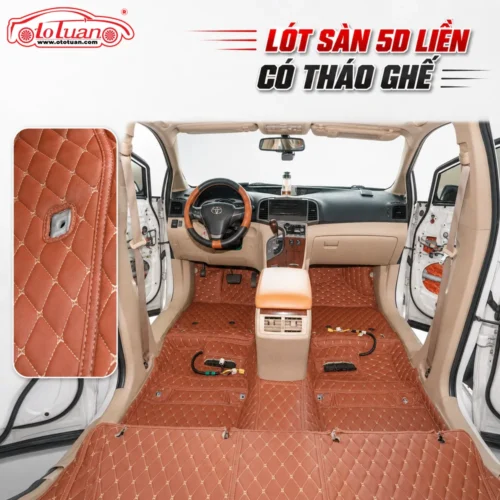Lót sàn 5D liền có tháo ghế