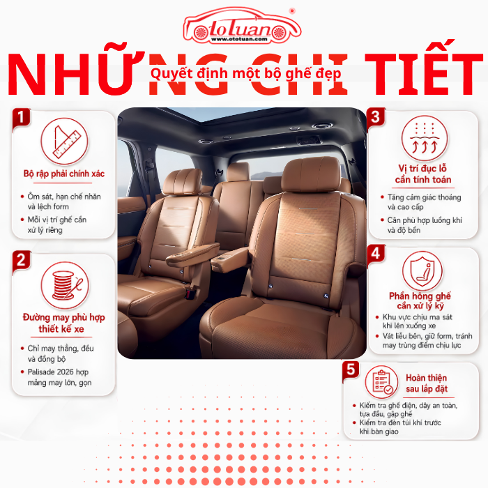 Những chi tiết quyết định một bộ ghế đẹp