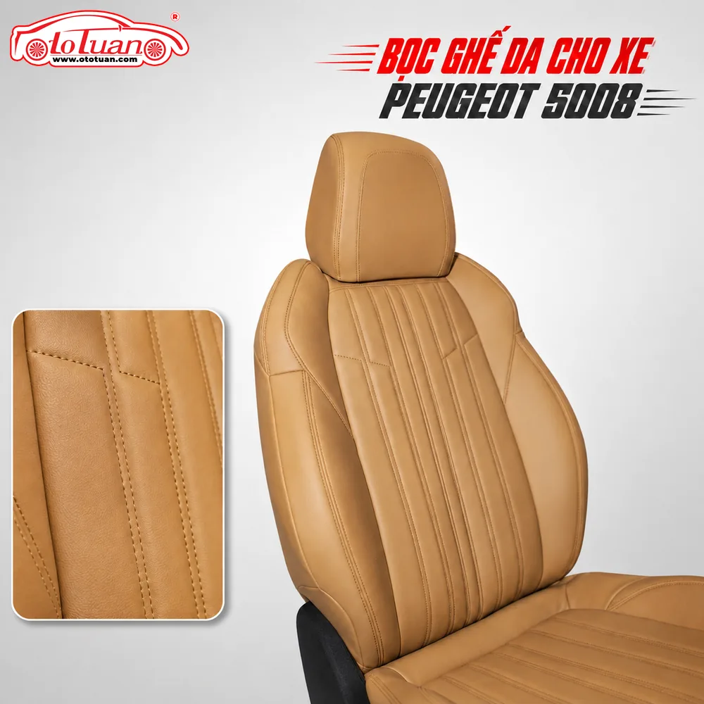 Bọc ghế da cho xe Peugeot 5008 Bọc ghế da cho xe Peugeot 5008
