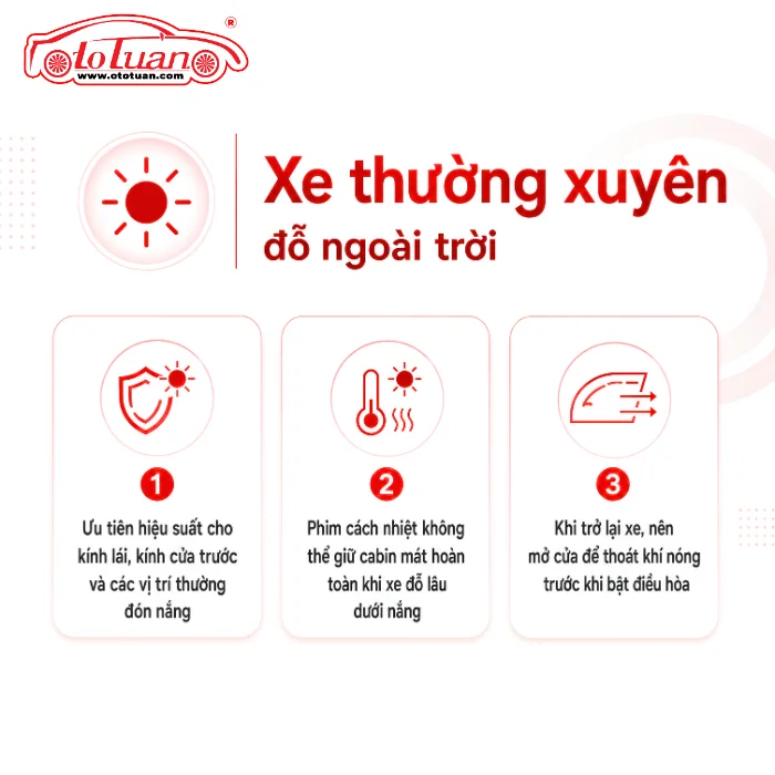Xe thường xuyên dỗ ngoài trời