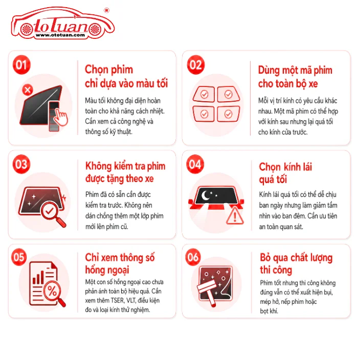 Những điều cần lưu ý khi dán phim cách nhiệt