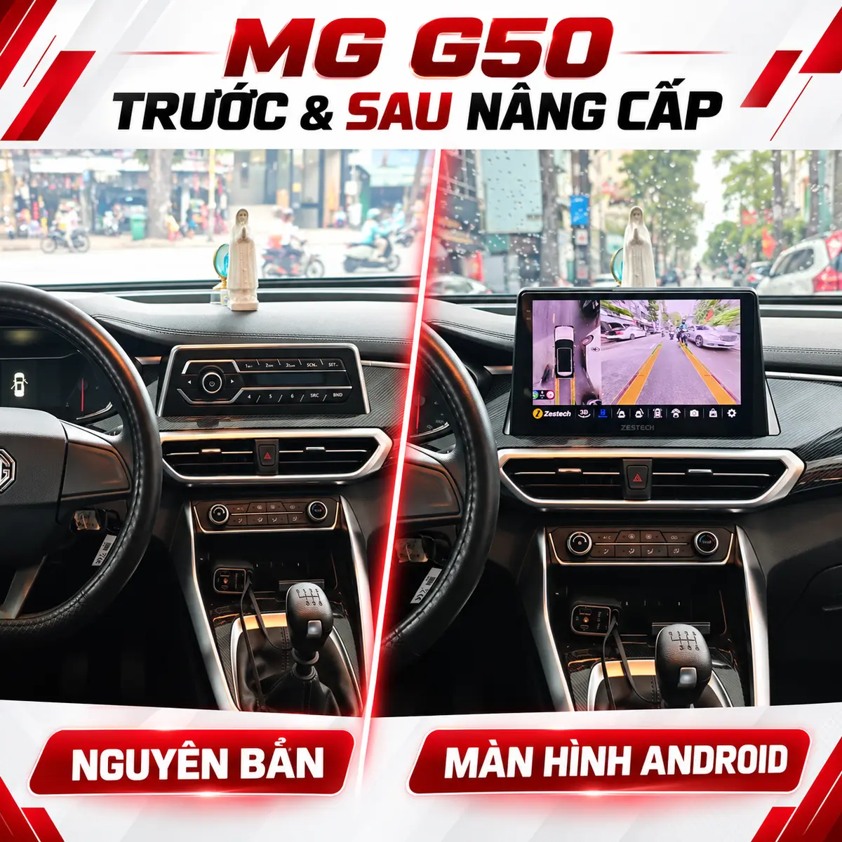 Màn hình android xe MG G50