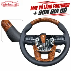 May vô lăng Fortuner + Sơn giả gỗ