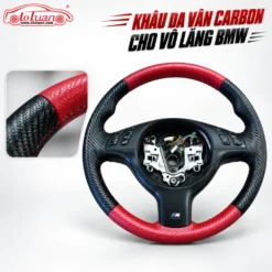 Khâu da vân carbon cho vô lăng BMW