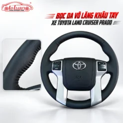 Bọc da vô lăng khâu tay xe Toyota Land Cruiser Prado