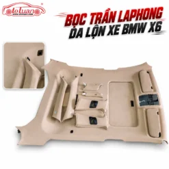 Bọc trần laphong da lộn xe BMW X6
