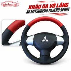 Khâu da vô lăng xe Mitsubishi Pajero Sport
