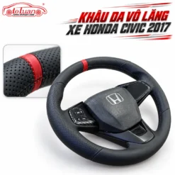Khâu da vô lăng xe Honda Civic 2017