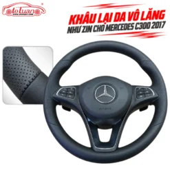 Khâu lại da vô lăng như zin cho Mercedes C300 2017