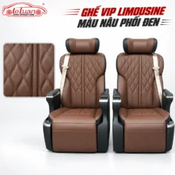 Ghế VIP Limousine màu nâu phối đen