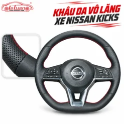 Khâu da vô lăng xe Nissan Kicks
