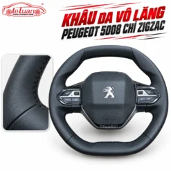 Khâu da vô lăng Peugeot 5008 chỉ zigzac