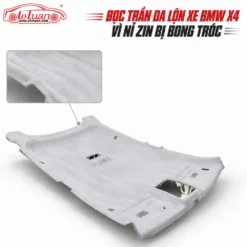 Bọc trần da lộn xe BMW X4 vì nỉ zin bị bong tróc