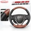 Honda CRV 2014 khâu da vô lăng phối màu