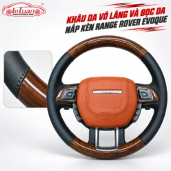 Khâu da vô lăng và bọc da nắp kèn Range Rover Evoque
