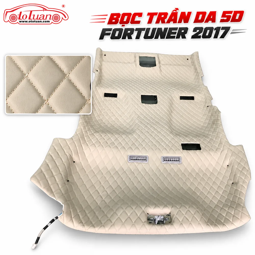Bọc trần da 5D Fortuner 2017 Bọc trần da 5D Fortuner 2017