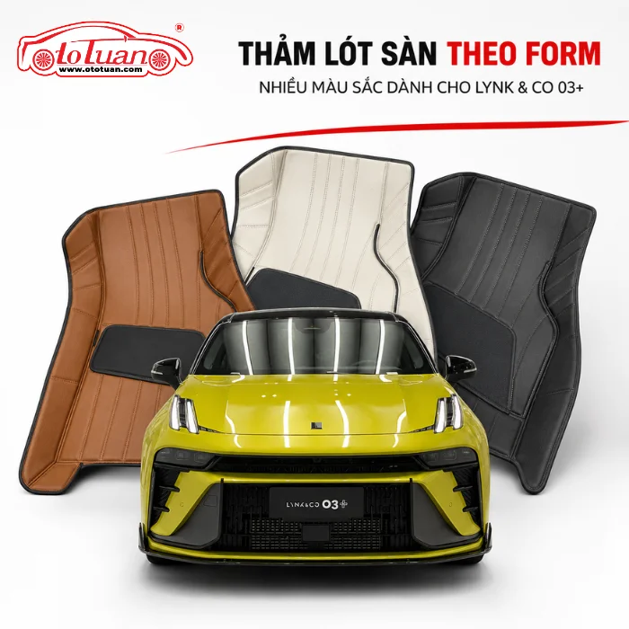Thảm lót sàn cao cấp theo form xe dành cho Lynk&Co 03+