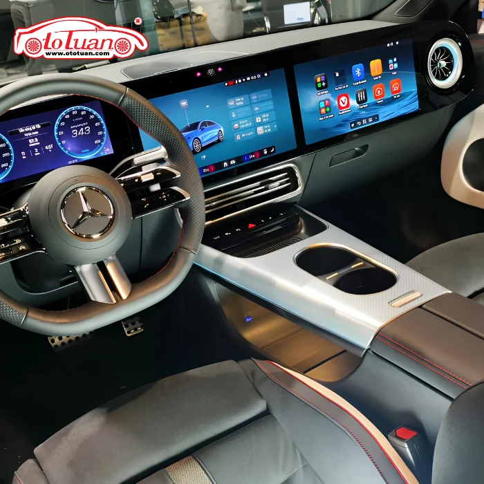 Hình ảnh không gian nội thất bên trong Mercedes-Benz CLA200 Electric