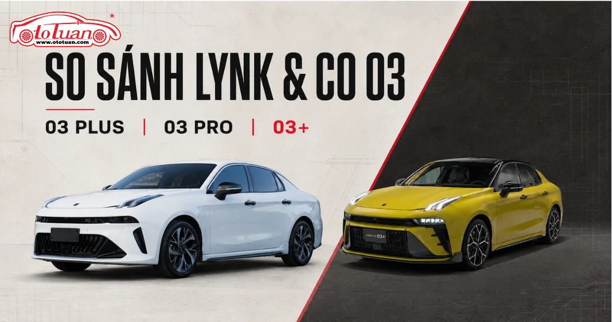 So sánh Lynk & Co 03 Plus, 03 Pro và 03+