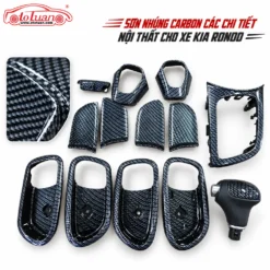 Sơn nhúng carbon các chi tiết nội thất cho xe Kia Rondo