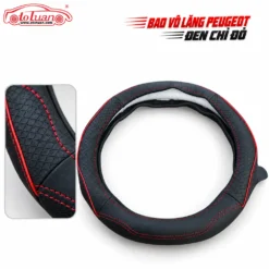 Bao vô lăng Peugeot đen chỉ đỏ